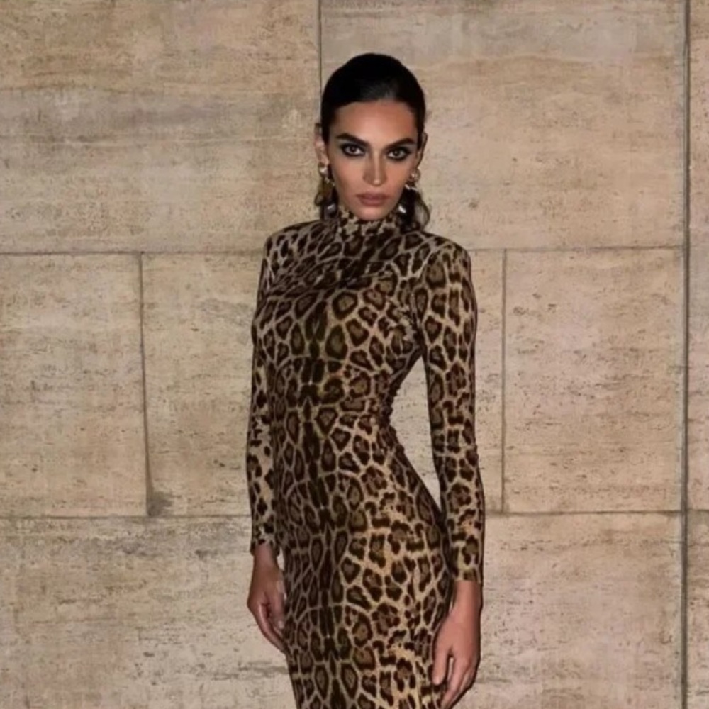 Pretty little thing leopard dress